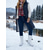 billige Snow &amp; Winter Boots-hvite snøstøvler for kvinner – vanntette, varme vinterstøvler med snøfnuggtrykk og sklisikker såle for utendørs snø og ferieturer