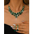 cheap Wedding Accessories-Women's Green Crystal Jewelry Set - Elegant Rhinestone Necklace and Drop Earrings for Christmas Party, Evening Banquet or Holiday Gift