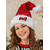 abordables Chapeaux pour femmes-Bonnet de Noël à paillettes pour femme avec nœud et clochette festifs, bordure en fourrure, accessoire de fête