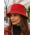 abordables Sombreros de mujer-Sombrero de pescador de pana para mujer, acogedor gorro de pescador de invierno para atuendos festivos navideños, cálido gorro de estilo retro para paseos al aire libre y reuniones festivas.
