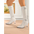 abordables Botas de moda-Botas negras hasta la rodilla para mujer con correas de hebilla con tachuelas y punta puntiaguda, botas de tacón de moda punk gótica para salir por la noche. &amp;fiestas de cosplay