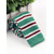 cheap Men's Ties &amp; Bow Ties-Men's Knit Stripe Tie - Stylish Woven Christmas Neck Tie with Red, White, and Black Stripes for Holiday Parties and Festive Occasions