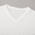 お買い得  リブニットTシャツ-男性用 メンズVネックリブニットTシャツ リブニットTシャツ ティートップ 長袖 Ｖネック 夏 春 秋 平織り ジャカード 近代の カジュアル 快適 ボタン ベーシック カジュアル 家 ストリート ホワイト メンズトップTシャツ