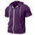 cheap Basic Hoodies-Men's Hoodie Full Zip Hoodie Black Pink Wine Purple Fuchsia Hooded Plain Drawstring Pocket Sports &amp; Outdoor Daily Holiday Polyester Streetwear Basic Casual Summer Spring Clothing Apparel Hoodies