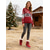 abordables Botas de nieve e invierno-Mujer Botas Botas de nieve Botas con cordones Botas de invierno Navidad Diario Forrado con Lana Botines Botines Tacón Plano Dedo redondo Casual Piel Sintética Tejido Mocasín Negro Rosa Rojo