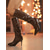 cheap Fashion Boots-Women's Brown Faux Leather Knee High Boots - Pointed Toe Stiletto Heel Slouchy Style Boots for Nightlife Party &amp; Clubwear