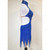 baratos vestido de competição-Vestido de dança latina feminino, azul royal, com strass, recorte, traje de competição para cha cha, samba jive