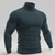 cheap Men's Pullover Sweater-Men's Pullover Sweater Jumper Knit Sweater Ribbed Knit Regular Tops Knitted Plain Turtleneck Fashion Basic Vacation Daily Wear Clothing Apparel Fall Winter Wine Black S M L