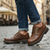 ieftine Pantofi casual cu șireturi-Bărbați Oxfords Pantofi de muncă Epocă Afacere Clasic Zilnic Birou și carieră Piele Impermeabil Anti-Alunecare Dantelat Negru Maro Toamnă Iarnă