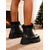 preiswerte Schnee- und Winterstiefel-Weiße Plateau-Schneestiefel mit Kunstfellfutter für Damen – klobige Absätze, warm und stylisch für den Winter, ideal für Weihnachten und Spaß im Freien