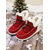 abordables Botas de nieve e invierno-Mujer Botas Botas de nieve Botas con cordones Botas de invierno Navidad Diario Forrado con Lana Botines Botines Tacón Plano Dedo redondo Casual Piel Sintética Tejido Mocasín Negro Rosa Rojo