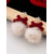 preiswerte Damen Ohrringe-Weihnachtsohrringe mit Schneeflocken-Pompons für Damen aus einer Legierung und Kunstpelz, perfekt für Weihnachtsfeiern und als Geschenk.