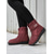 abordables Bottes de neige et d'hiver-Bottines d'hiver bordeaux pour femme, doublées polaire chaude - imperméables, fermeture éclair facile, confortables pour la marche dans la neige, les voyages et au quotidien