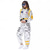 preiswerte Berufs- und Uniformkostüme-Pärchen Astronautenkostüm Overall Karnevalskostüm Onesie mit Maske Gruppenkostüme silberner Raumanzug für Männer Frauen mit gestickten Patches