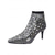 abordables Botines-Botines de malla con diamantes de imitación para mujer: zapatos de fiesta con tacón de gatito y punta brillante para salidas nocturnas. &amp;eventos de cóctel
