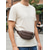 abordables Bolsos de hombre-Riñonera de cuero genuino para hombre: gran capacidad, colores negro y café, múltiples estilos de uso, elegante y práctica para el uso diario.
