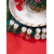 abordables Pendiente de mujer-Pendientes navideños de muñeco de nieve para mujer – aleación con cuentas rojas, verdes y blancas, perfectos para fiestas navideñas y celebraciones festivas.