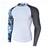 cheap Men's Rash Guard-Men's Rash Guard Swim Shirt Patchwork UPF50+ Quick Dry Lightweight Long Sleeve Sun Shirt Bathing Suit Surfing Beach Water Sports Summer