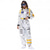 preiswerte Berufs- und Uniformkostüme-Pärchen Astronautenkostüm Overall Karnevalskostüm Onesie mit Maske Gruppenkostüme silberner Raumanzug für Männer Frauen mit gestickten Patches
