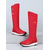 abordables Bottes de neige et d'hiver-Bottes d'hiver rouges pour femmes - bottes chaudes et imperméables montantes jusqu'aux genoux avec semelle antidérapante, idéales pour Noël, les promenades en extérieur et par temps froid.