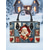 cheap Graphic Print Bags-Women's Christmas Tote Bag - Faux Leather, Santa and Snowman Design, Holiday Gift Bag for Women, Festive Season Handbag for Christmas, Perfect for Parties and Winter Outings