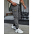 preiswerte Cargohosen-Herren Cargo-Hosen Hose Kordelzug Mehrere Taschen Einfach tragbar Outdoor Täglich Campen und Wandern Mode Klassisch Schwarz Armeegrün