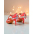 cheap Latin Shoes-Women's Red Rhinestone Latin Dance Shoes - Professional Ballroom Salsa Tango Sandals with Strappy Design and Crystal Embellished Heels for Competition or Performance