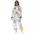 preiswerte Berufs- und Uniformkostüme-Pärchen Astronautenkostüm Overall Karnevalskostüm Onesie mit Maske Gruppenkostüme silberner Raumanzug für Männer Frauen mit gestickten Patches