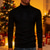 voordelige pullover voor heren-Voor heren Kersttrui Kerst Truien Vakantietrui Trui Gebreide trui Geribd breien Normale tops Gebreid Effen Coltrui Modieus Basic Vakantie Alledaagse kleding Kleding Herfst winter Zwart Geel S M L