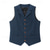 billige Herrevest-herrevest tweedvest vintage mote vår og høst knapper ullblanding komfortabel ensfarget enkeltspent v-hals normal passform dyp grønn marineblå mørkegrå lysegrå vest
