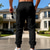 preiswerte Freizeithosen-Herren Waffel Jogginghose Hose Freizeithose Kordelzug Tasche Elastischer Bund Einfach Komfort Täglich Sport im Freien Mode Lässig Weiß Schwarz Mikroelastisch