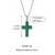cheap Men's Jewelry-Men's Christmas Natural Stone Cross Pendant Necklace, Available in Multiple Colors, Stylish and Trendy Design, Perfect for Holiday Gifts
