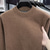 abordables suéter de los hombres-Hombre Suéter de punto Estriado Tejer Tops regulares De Punto Vellón Plano Cuello Barco Moda Básico Vacaciones Ropa Cotidiana Ropa Otoño Invierno Negro Verde M L XL