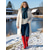 abordables Bottes de neige et d'hiver-Bottes d'hiver rouges pour femmes - bottes chaudes et imperméables montantes jusqu'aux genoux avec semelle antidérapante, idéales pour Noël, les promenades en extérieur et par temps froid.