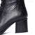 baratos Botas da moda-Botas femininas de couro premium com cadarço e estampa floral, elegantes botas de salto bloco para eventos formais e noturnos.