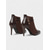 preiswerte Stiefeletten-Braune Damen-Ankle-Boots mit hohem Absatz und Schlüsselanhänger – elegant-schick, perfekt fürs Büro, formelle Anlässe und Abendveranstaltungen