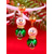 abordables Pendiente de mujer-Pendientes navideños de muñeco de nieve para mujer – aleación con cuentas rojas, verdes y blancas, perfectos para fiestas navideñas y celebraciones festivas.