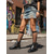 preiswerte Bikerstiefel-Schwarze, nietenbesetzte Bikerstiefel für Damen mit Schnallenriemen, Stiefeletten im Punk-Rock-Stil, modisches Schuhwerk für lässige und Streetstyle-Outfits