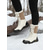 baratos Botas de neve e inverno-botas de neve femininas de inverno com cadarço - botas impermeáveis e isoladas com forro de pele sintética para aventuras ao ar livre