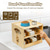 abordables Artículos para el hogar y limpieza-Caja de almacenamiento para contenedores de comida para gatos, ideal para trasteros, contenedor de madera apilable de 2 niveles, apto para refrigeradores, armarios y cocinas, con capacidad para hasta