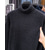 cheap Men's Pullover Sweater-Men's Pullover Sweater Jumper Fleece Sweater Knit Sweater Ribbed Knit Regular Tops Knitted Plain Turtleneck Fashion Basic Vacation Daily Wear Clothing Apparel Fall Winter Black Navy Blue M L XL
