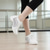 abordables Zapatillas de baile-Zapatos de baile con cordones de cuero de malla blanca para mujer con suela suave y flexible, zapatillas de jazz transpirables para práctica latina, baile de salón y entrenamiento físico.
