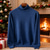 voordelige pullover voor heren-Voor heren Kersttrui Kerst Truien Vakantietrui Trui Gebreide trui Geribd breien Normale tops Gebreid Effen Coltrui Modieus Basic Vakantie Alledaagse kleding Kleding Herfst Winter Wijn karamel S M L