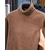 cheap Men's Pullover Sweater-Men's Pullover Sweater Jumper Fleece Sweater Knit Sweater Ribbed Knit Regular Tops Knitted Plain Turtleneck Fashion Basic Vacation Daily Wear Clothing Apparel Fall Winter Black Navy Blue M L XL