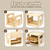abordables Artículos para el hogar y limpieza-Caja de almacenamiento para contenedores de comida para gatos, ideal para trasteros, contenedor de madera apilable de 2 niveles, apto para refrigeradores, armarios y cocinas, con capacidad para hasta