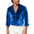 abordables Camisas informales elegantes para hombre-Hombre Camisa con botones Camisa casual Vino Azul Real Manga Larga Cuello Vuelto Vacaciones Fiesta Ropa Terciopelo Elegante Casual