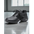 baratos Ténis de Dança-Tênis de dança jazz feminino preto com cadarço - sapatos respiráveis com sola dividida para prática de dança de salão, hip hop e apresentações de palco.
