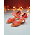 cheap Latin Shoes-Women's Red Rhinestone Latin Dance Shoes - Professional Ballroom Salsa Tango Sandals with Strappy Design and Crystal Embellished Heels for Competition or Performance