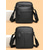 abordables Bolsos de hombre-Bolso bandolera de piel auténtica para hombre – bolso cruzado negro y marrón con múltiples bolsillos con cremallera, elegante y duradero para el trabajo y salidas informales.