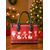 cheap Graphic Print Bags-Women's Christmas Tote Bag - Faux Leather, Santa and Snowman Design, Holiday Gift Bag for Women, Festive Season Handbag for Christmas, Perfect for Parties and Winter Outings